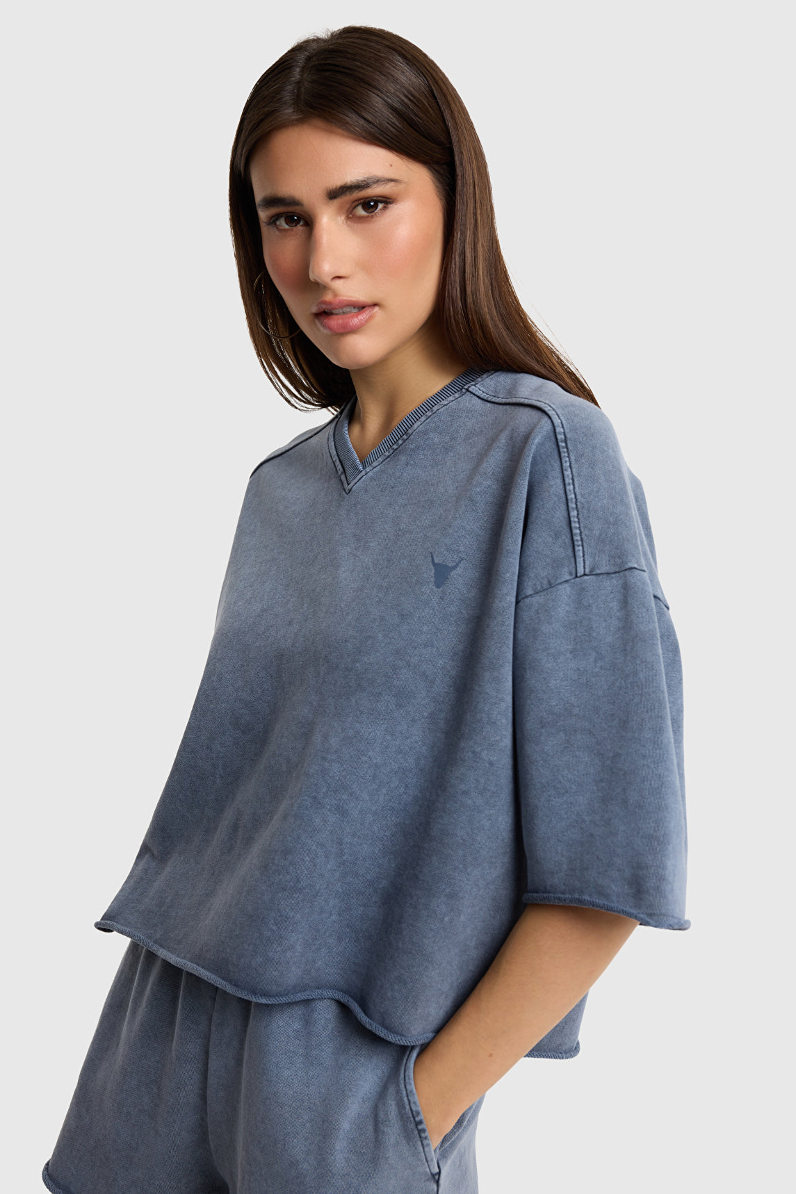 Cut seam sweat t-shirt - Alix The Label
