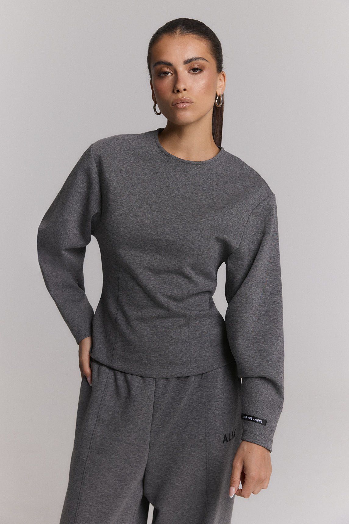 Fitted balloon sleeve top - Alix The Labsl