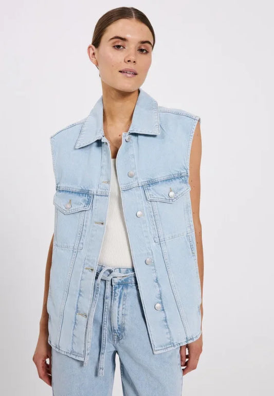 Larisa denim waist coat - Gilets