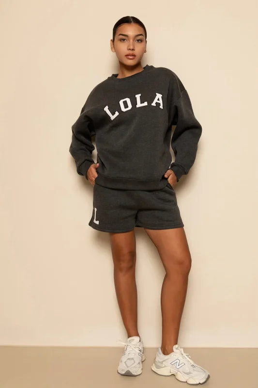 Milla short grey - The Lola Club Shorts
