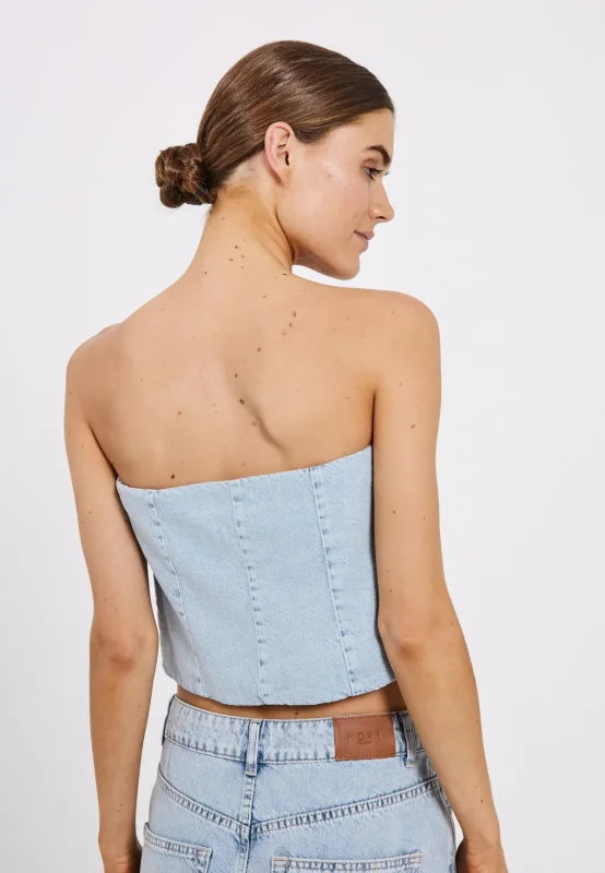 Ninni tube denim top - NORR Tops