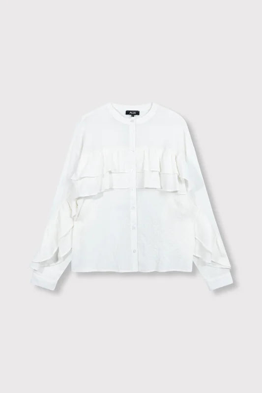Structured chiffon ruffle blouse - ALIX the label Blouses