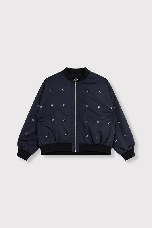 Eyelet bomber - Alix The Label