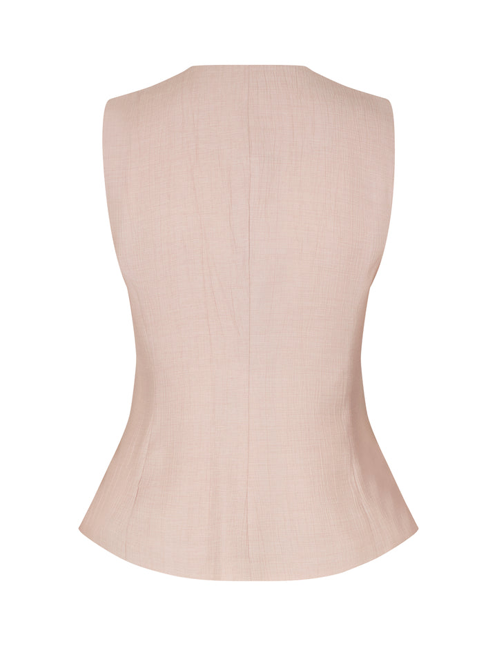 Arlise-M Gilet Rose Red Light Melange - MbyM