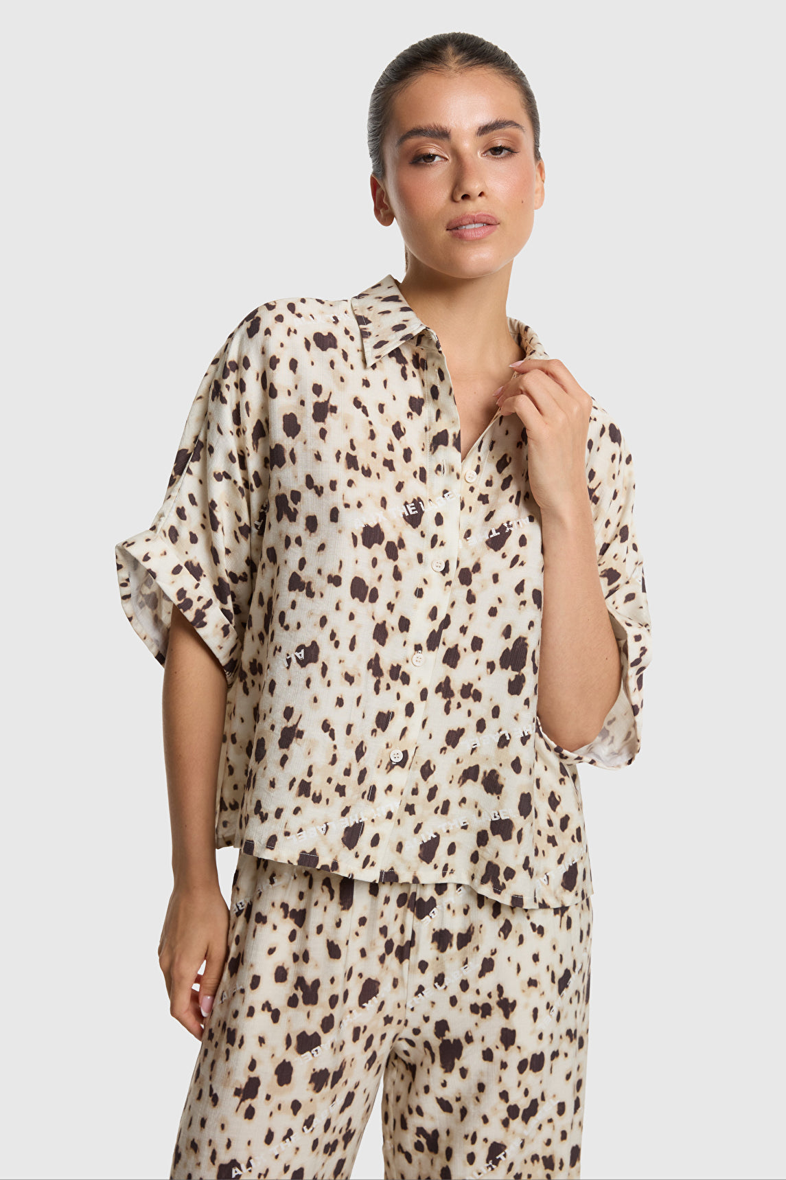 Animal oversized blouse - Alix The Label