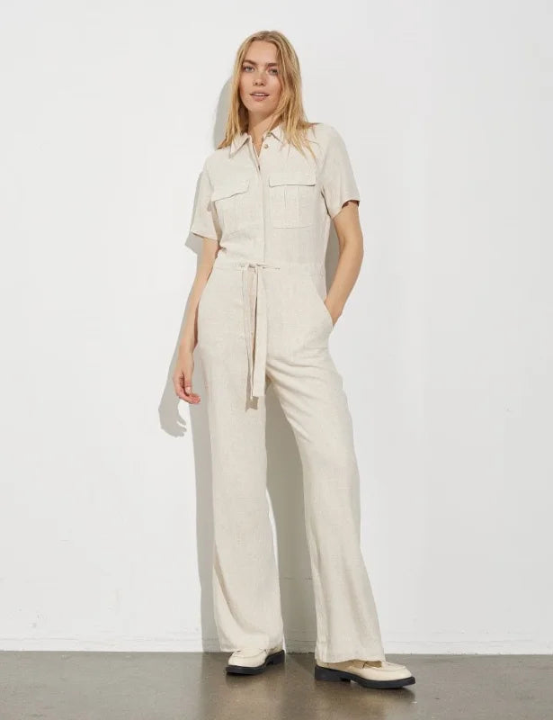 Carello-M Jumpsuit beige - Jumpsuits