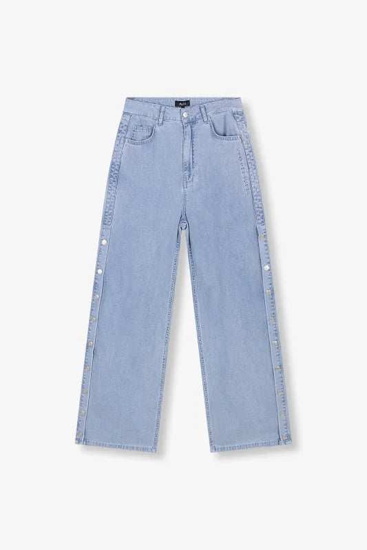 Chambray denim pants - Alix The Label - Broeken