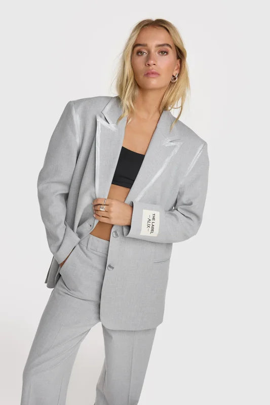 Foil stripe blazer - Alix The Label - Blazers / Jasjes