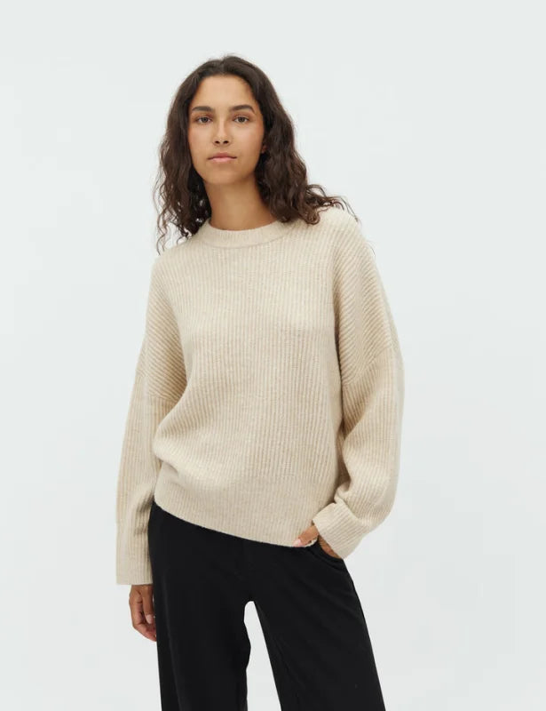 Gillian knit oyster - Truien / Vesten