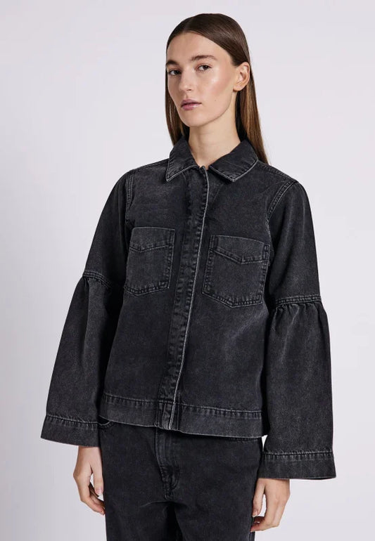 Hannali denim jacket black washed - Blazers / Jasjes