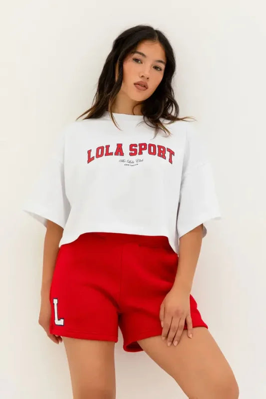 Kailey t-shirt red - The Lola Club - T-shirts