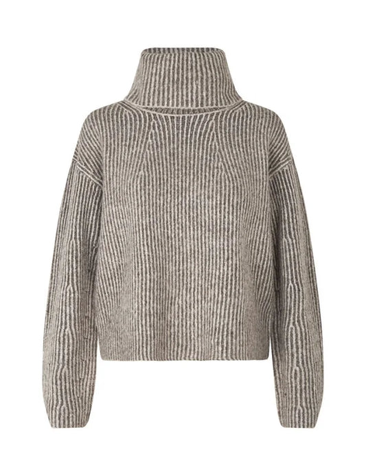 Kemina-M knit taupe - Truien / Vesten