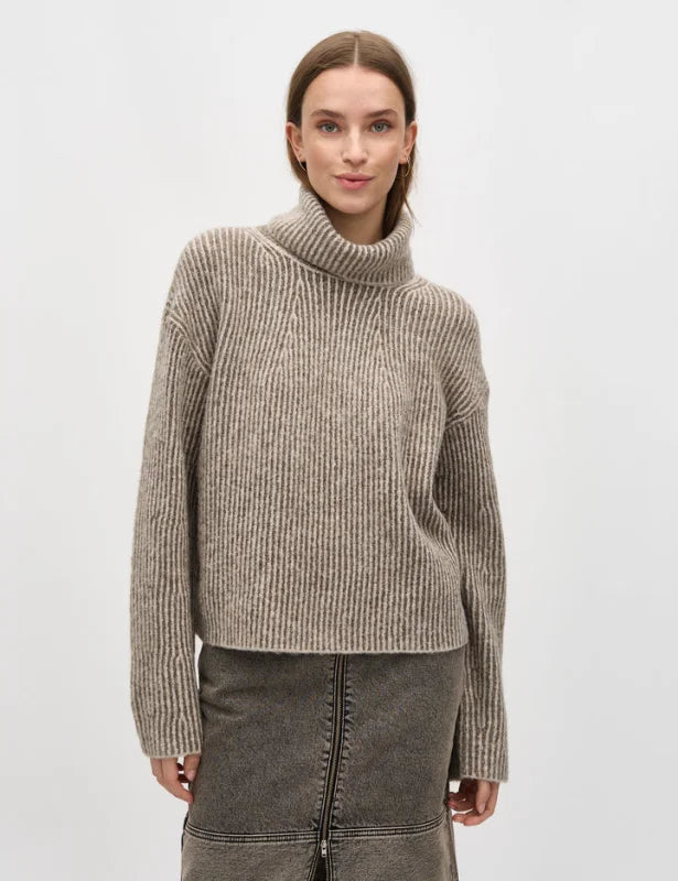 Kemina-M knit taupe - Truien / Vesten