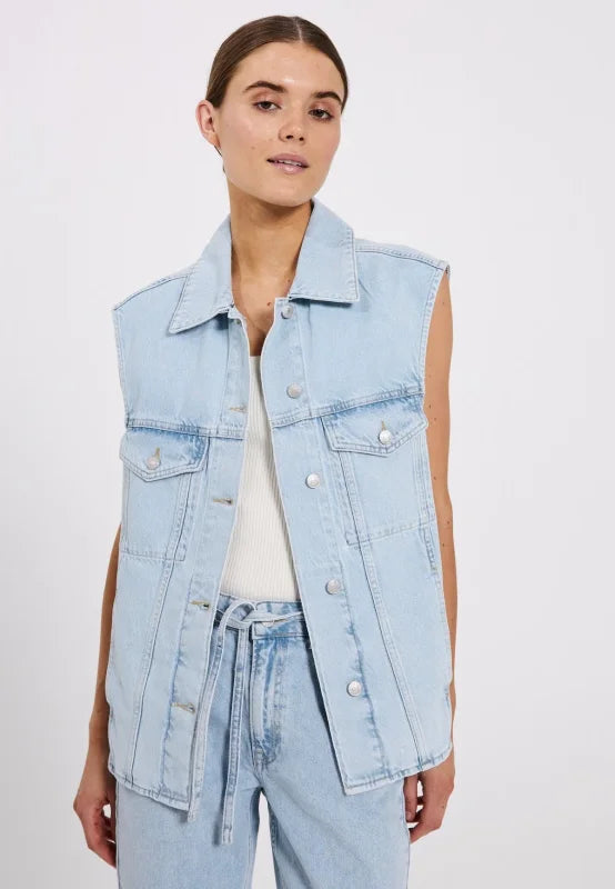 Larisa denim waist coat - Gilets