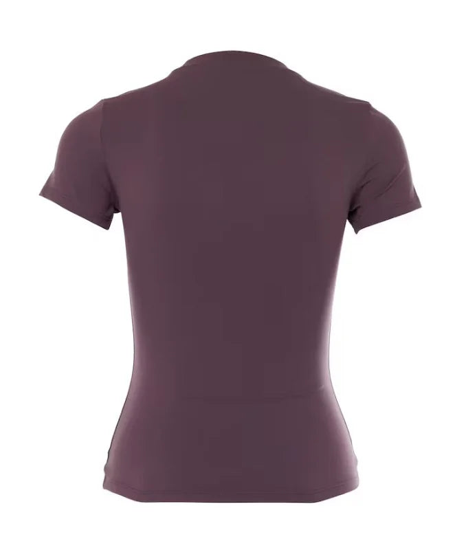 Maeve top aubergine - The Lola Club T-shirts