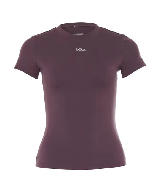 Maeve top aubergine - The Lola Club - T-shirts