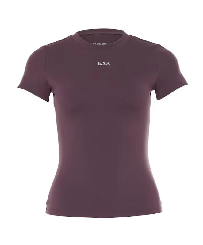 Maeve top aubergine - The Lola Club T-shirts