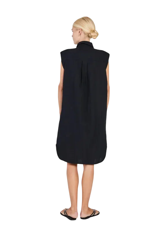 Mara shirt dress black - Jurken