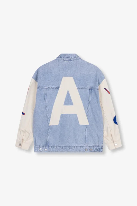 Mixed sleeves denim jacket - Alix The Label - Blazers / Jasjes