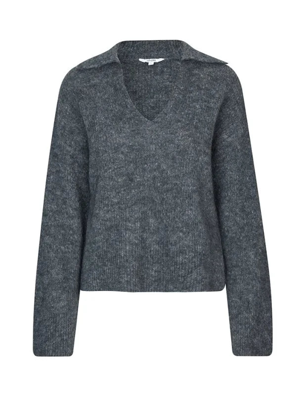 Unica-M knit charcoal - Truien / Vesten